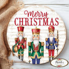 Shop For 12" Metal Round Sign: Nutcracker Merry Christmas