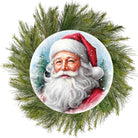 Shop For 12" Metal Round Sign: Santa Portrait