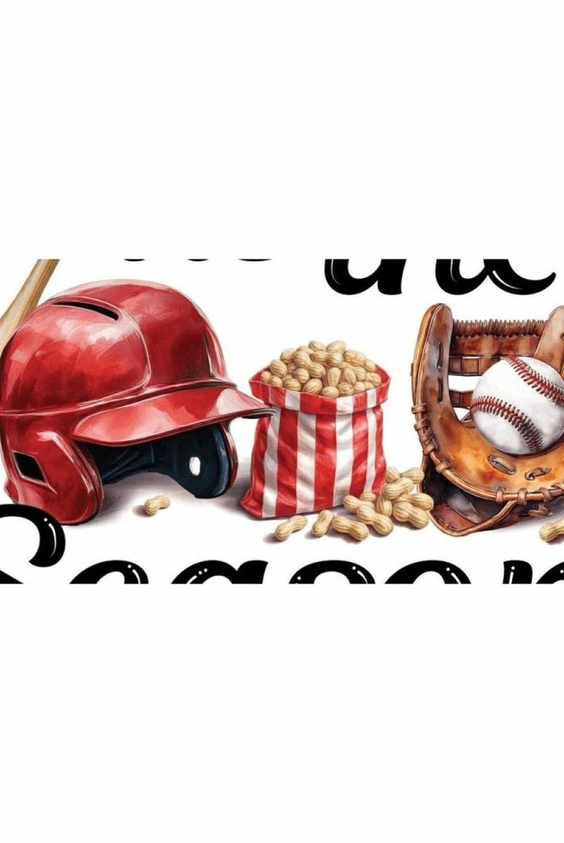 Shop For 12" Metal Round Sign: Tis The Season Baseball