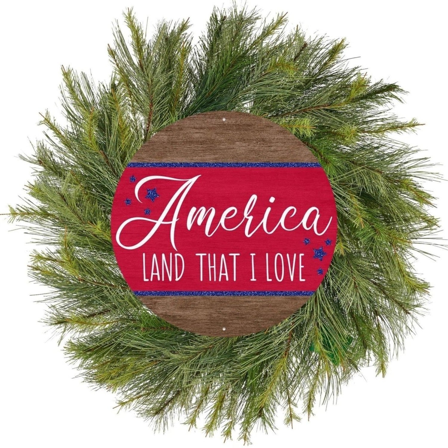 Shop For 12" Metal Sign: America Land I Love