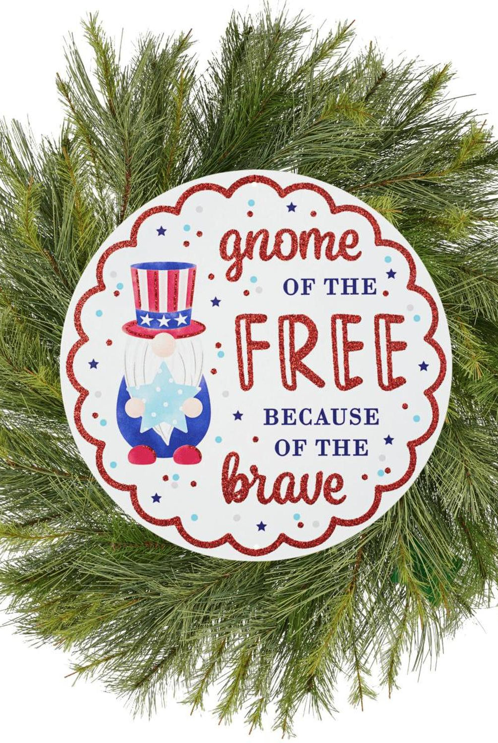 12" Metal Sign: Gnome of the Free