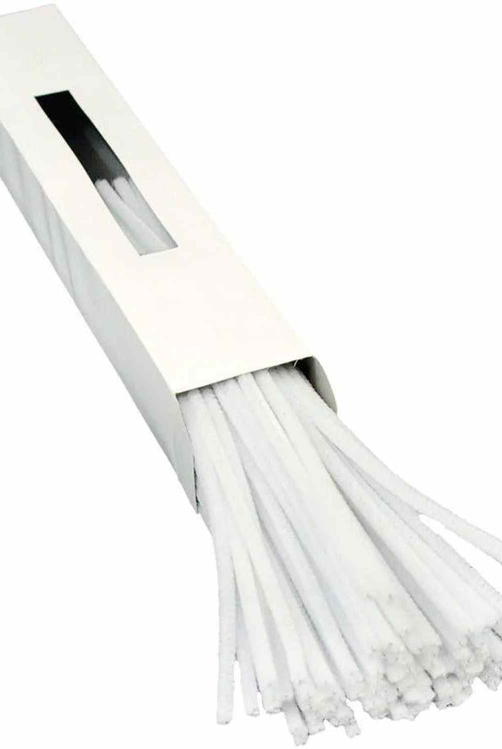 Shop For 12" Pipe Cleaner Stems: 6mm Chenille White