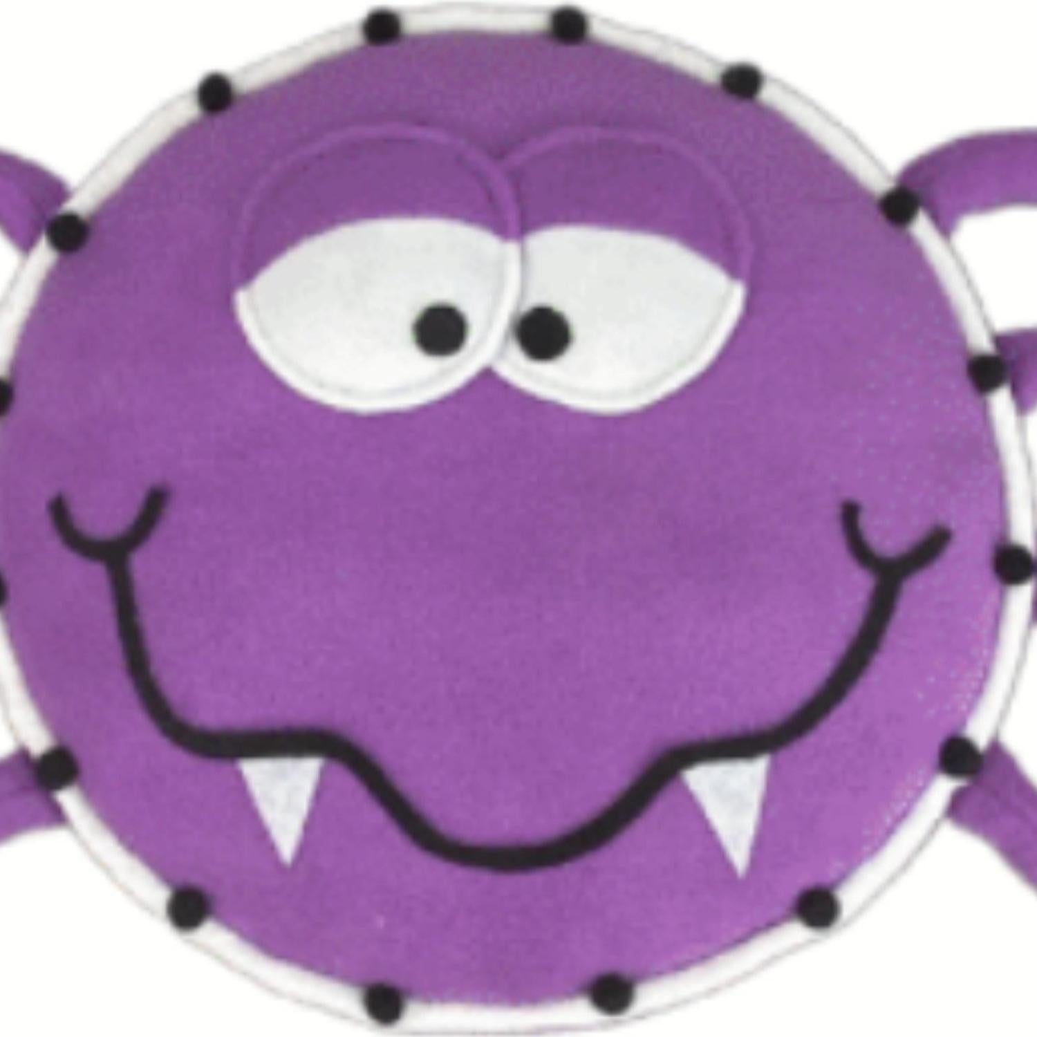 Shop For 12" Plush Spider Wreath Accent: Purple