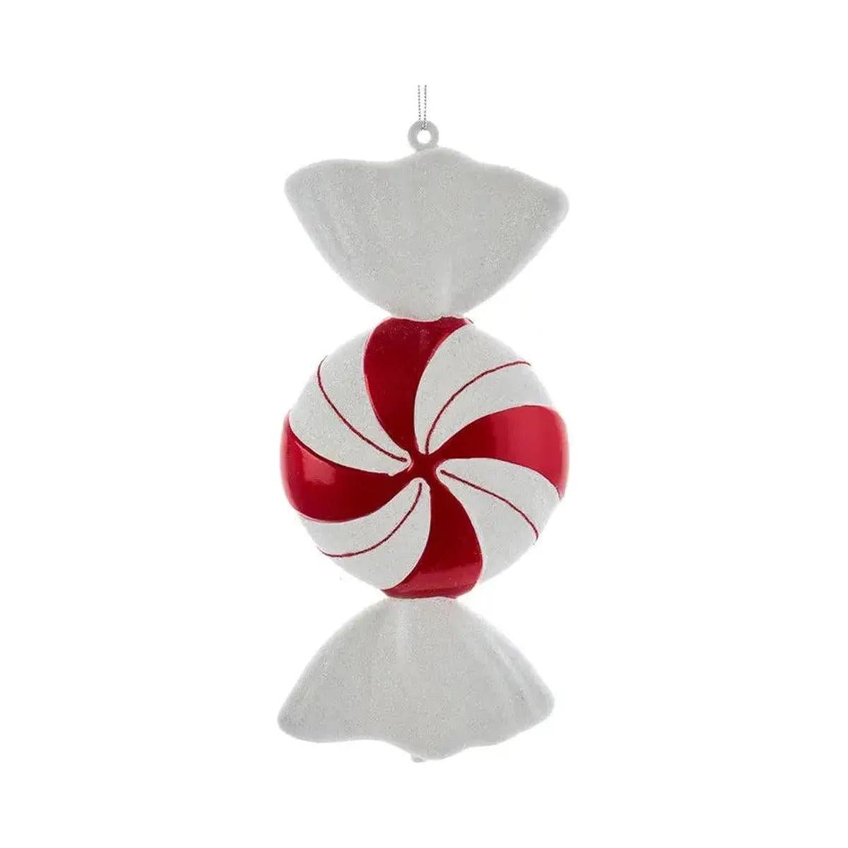 Shop For 12" Red and White Peppermint Candy Ornament