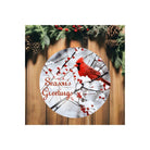 Shop For 12" Red Christmas Cardinal Season's Greeting Sign at Michelle's aDOORable Creations