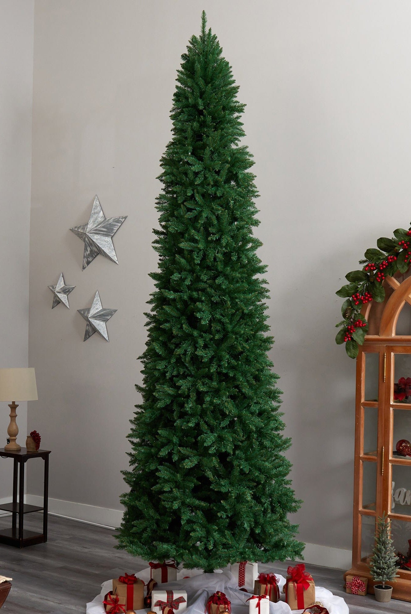 Shop For 12’ Slim Mountain Pine Artificial Christmas Tree