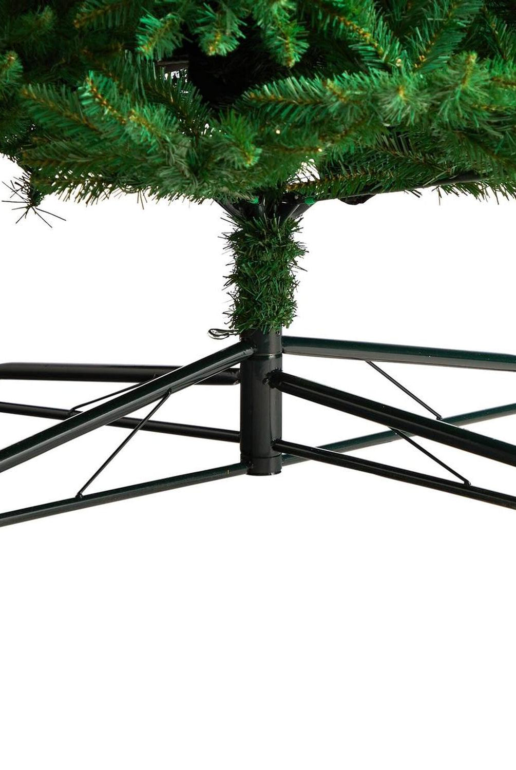 12’ Slim Green Mountain Pine Artificial Christmas Tree with 3235 Bendable Branches