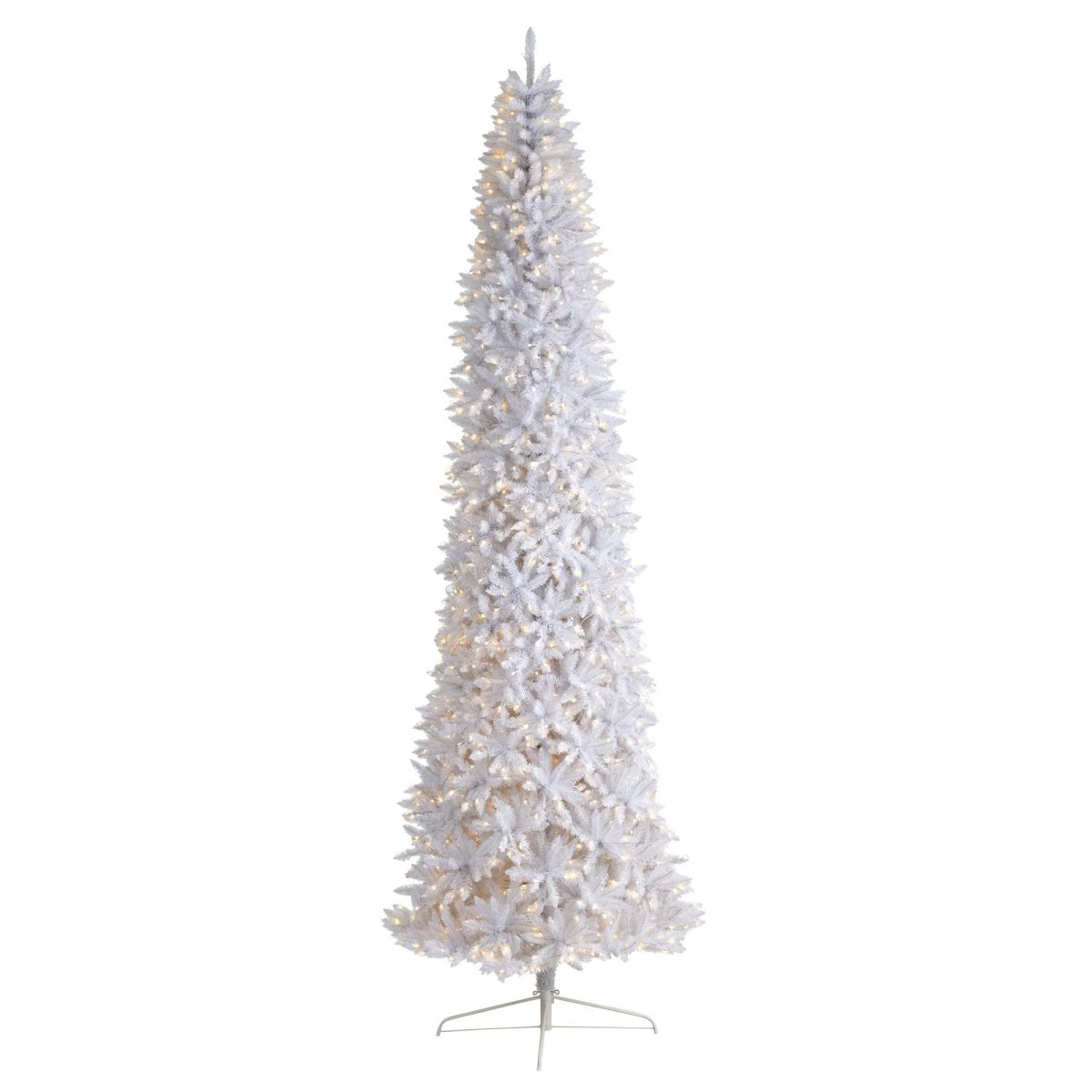 Shop For 12’ Slim White Artificial Christmas Tree