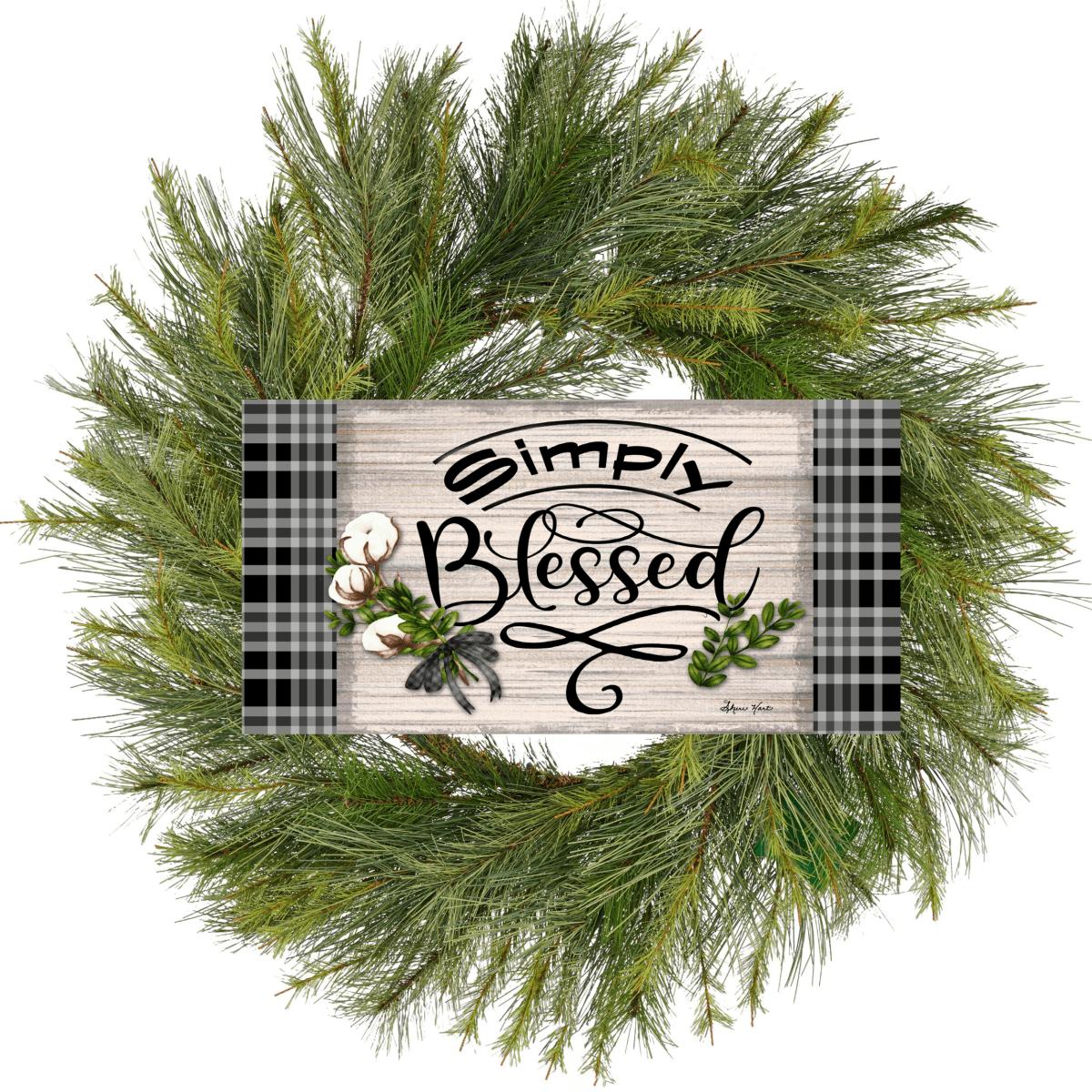 Shop For 12" Waterproof Sign: Cotton Pod Simply Blessed