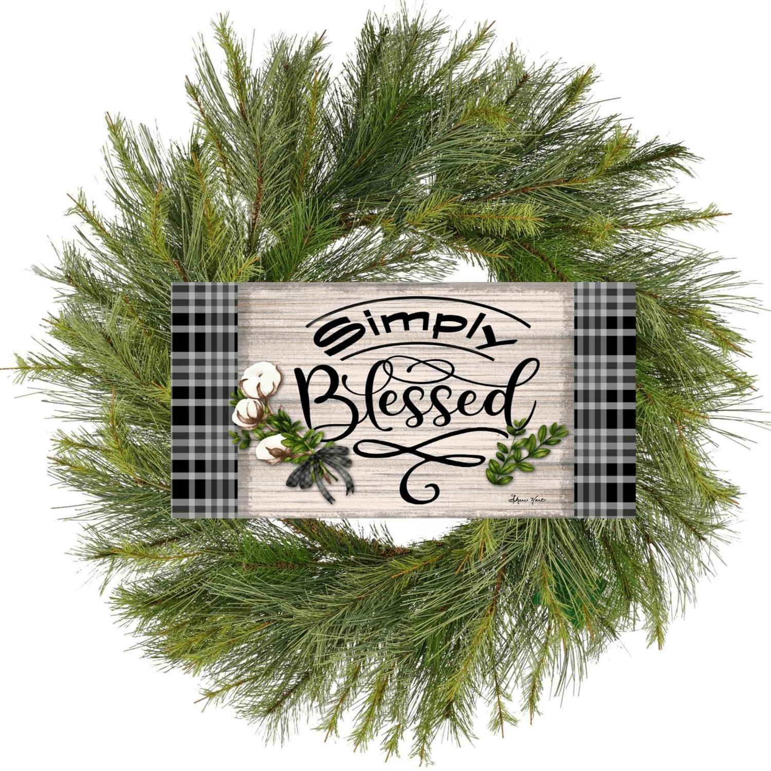 Shop For 12" Waterproof Sign: Cotton Pod Simply Blessed