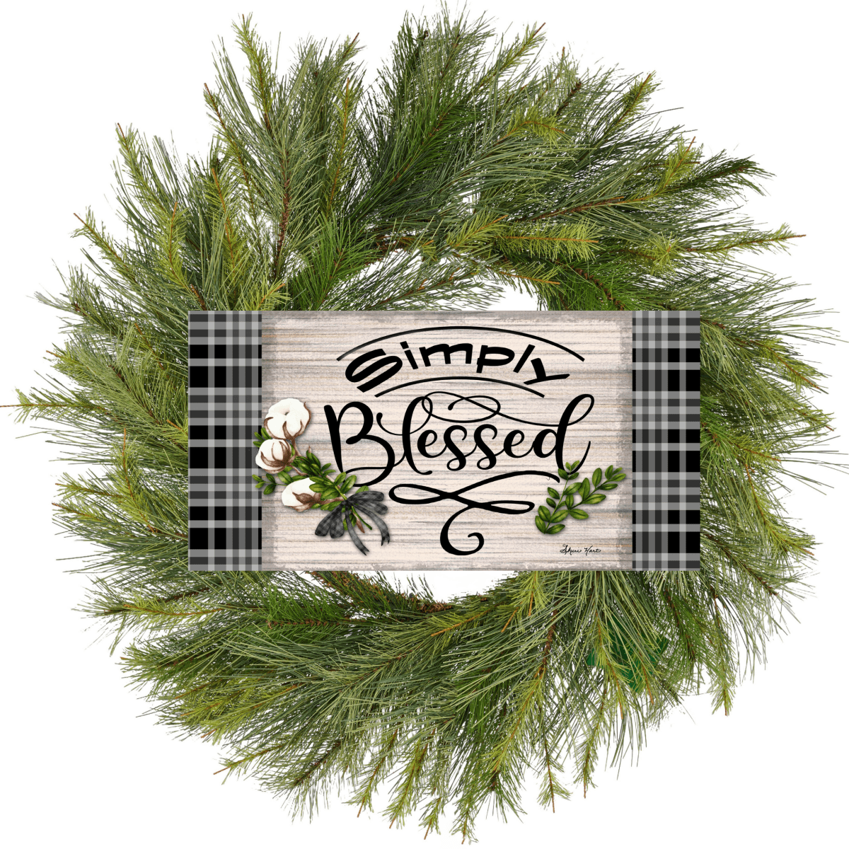Shop For 12" Waterproof Sign: Cotton Pod Simply Blessed