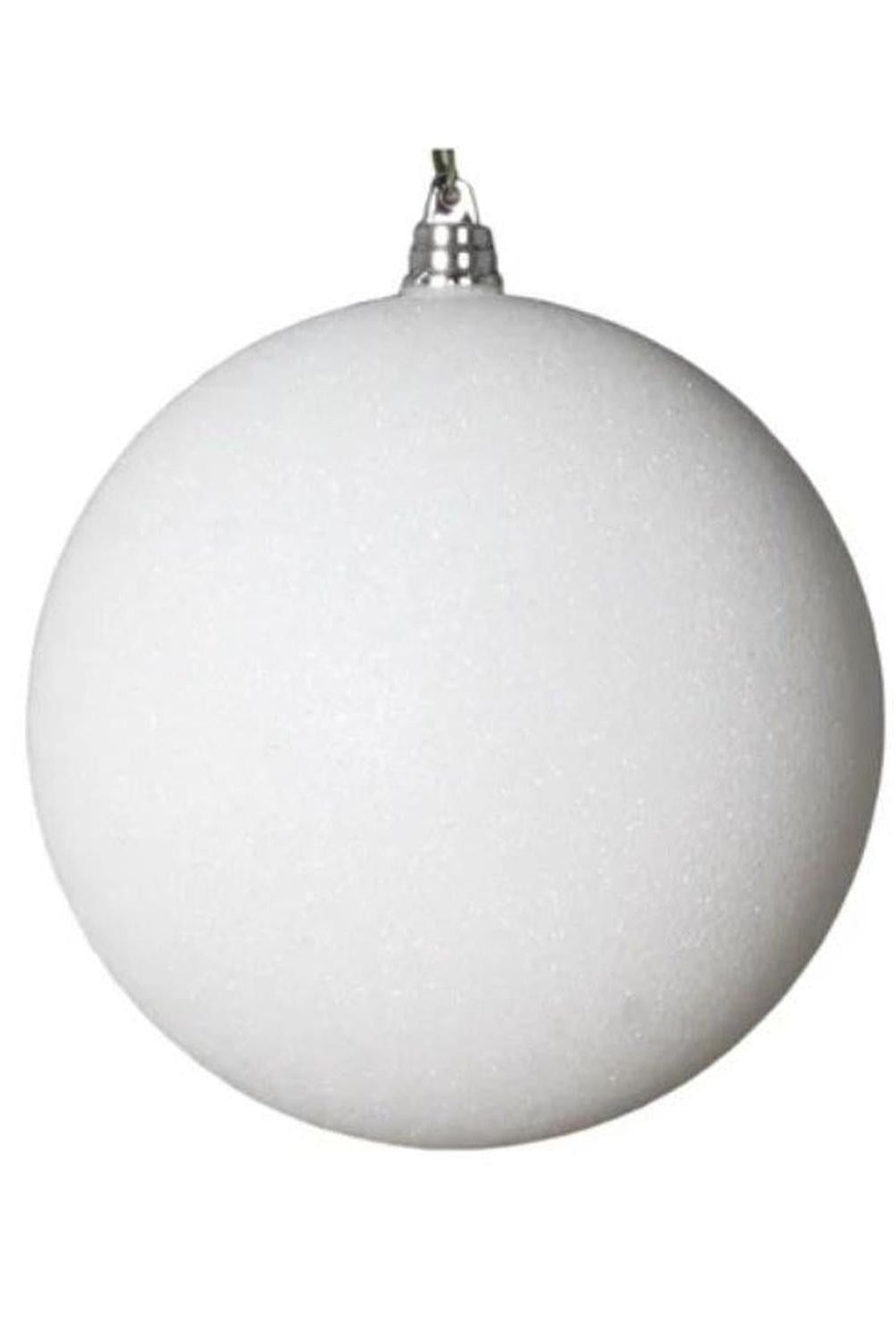 12" White Shiny Ball Ornament