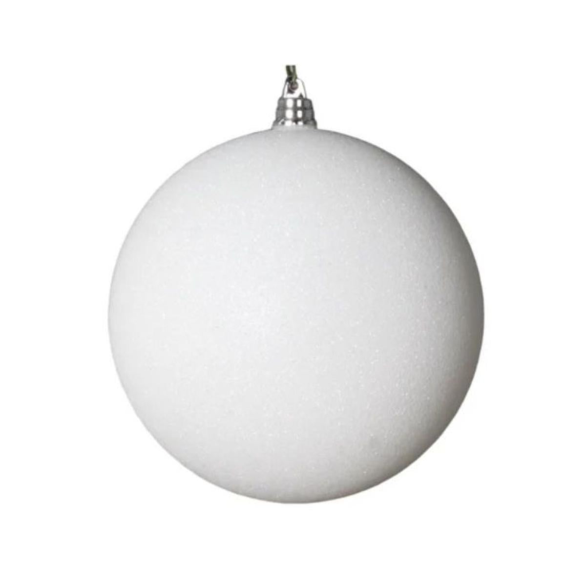 Shop For 12" White Shiny Ball Ornament