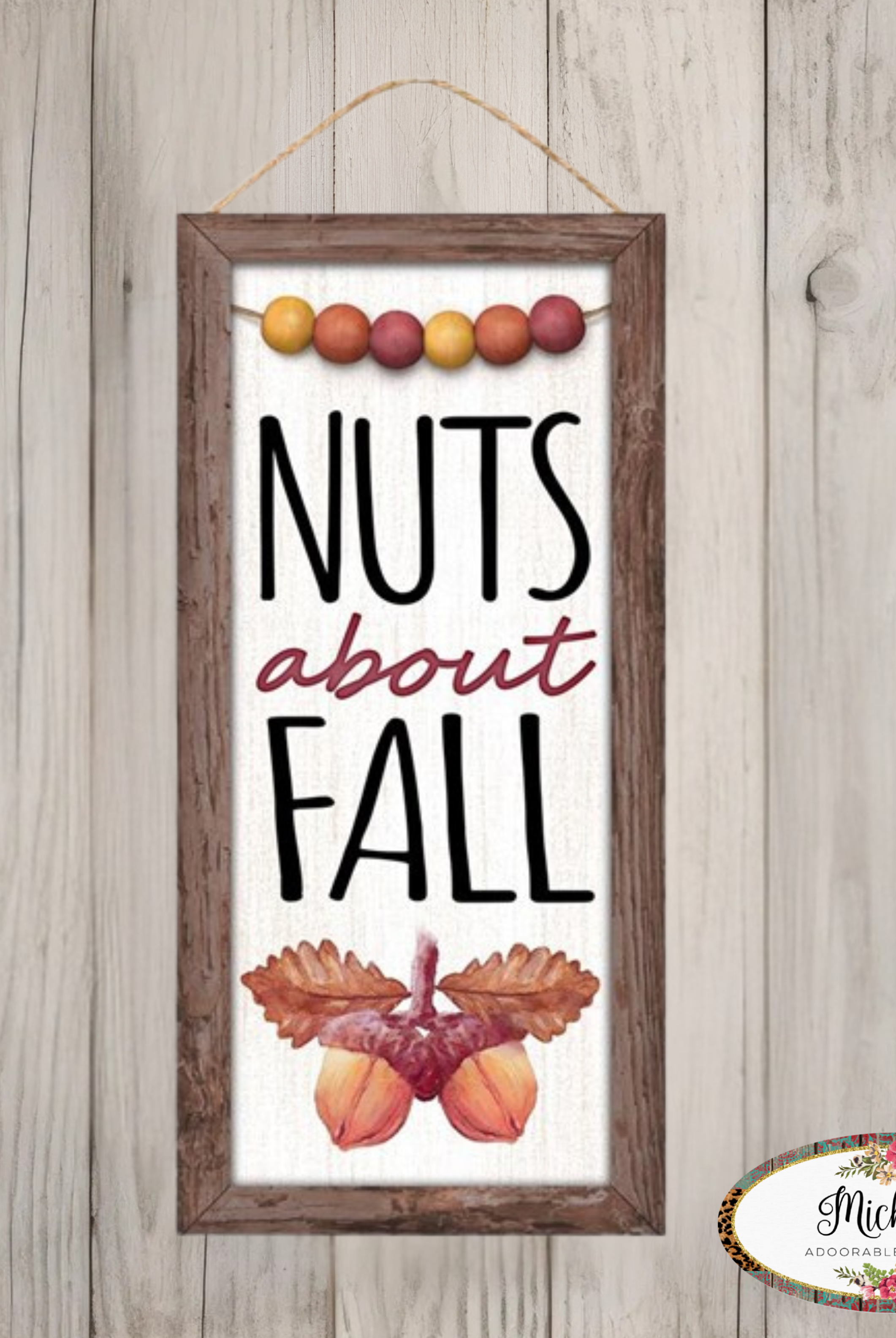 Shop For 12" Wood Sign: Nuts About Fall