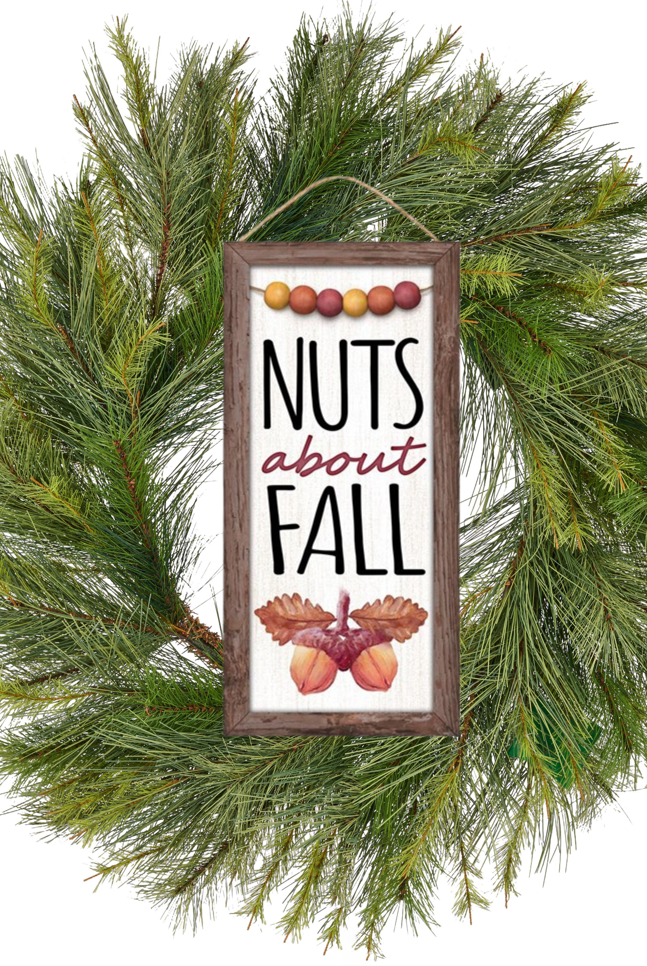 Shop For 12" Wood Sign: Nuts About Fall