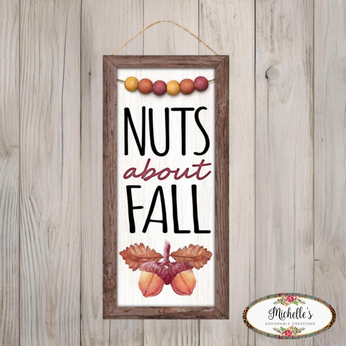 Shop For 12" Wood Sign: Nuts About Fall