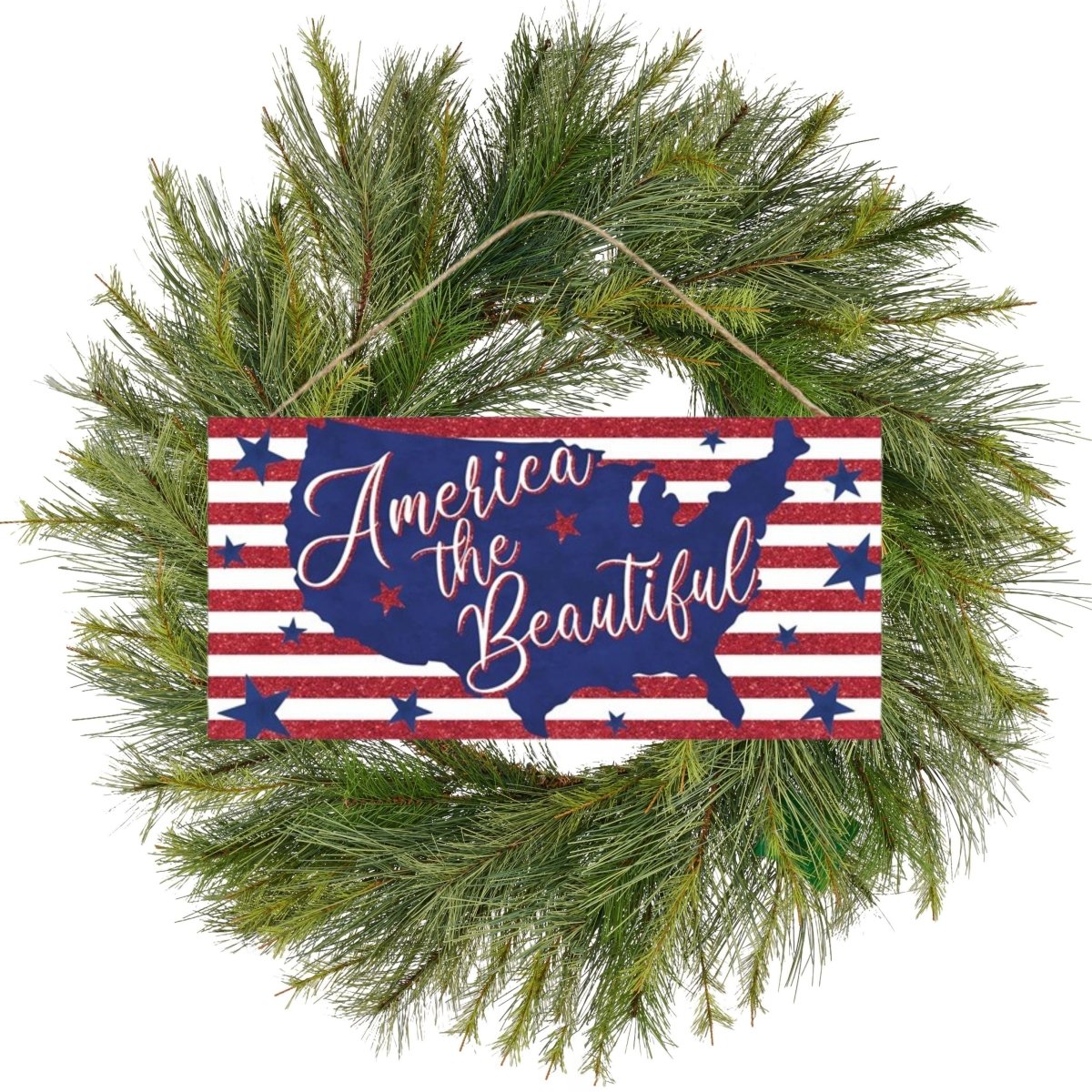 Shop For 12" Wooden Sign: America The Beautiful