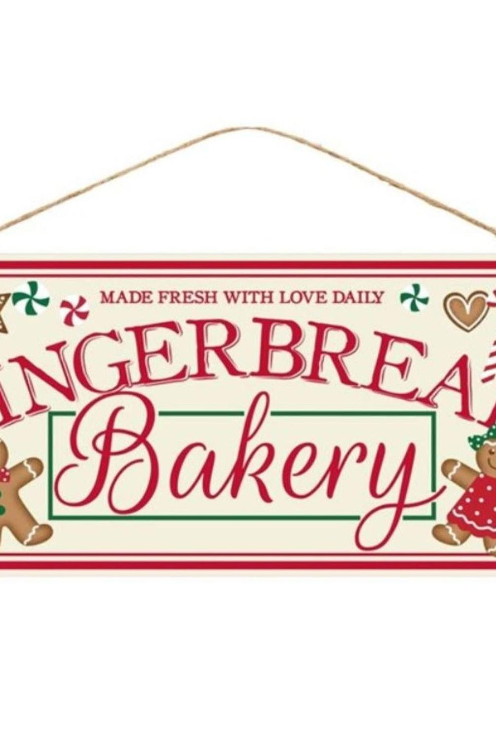 12" Wooden Sign: Gingerbread Bakery