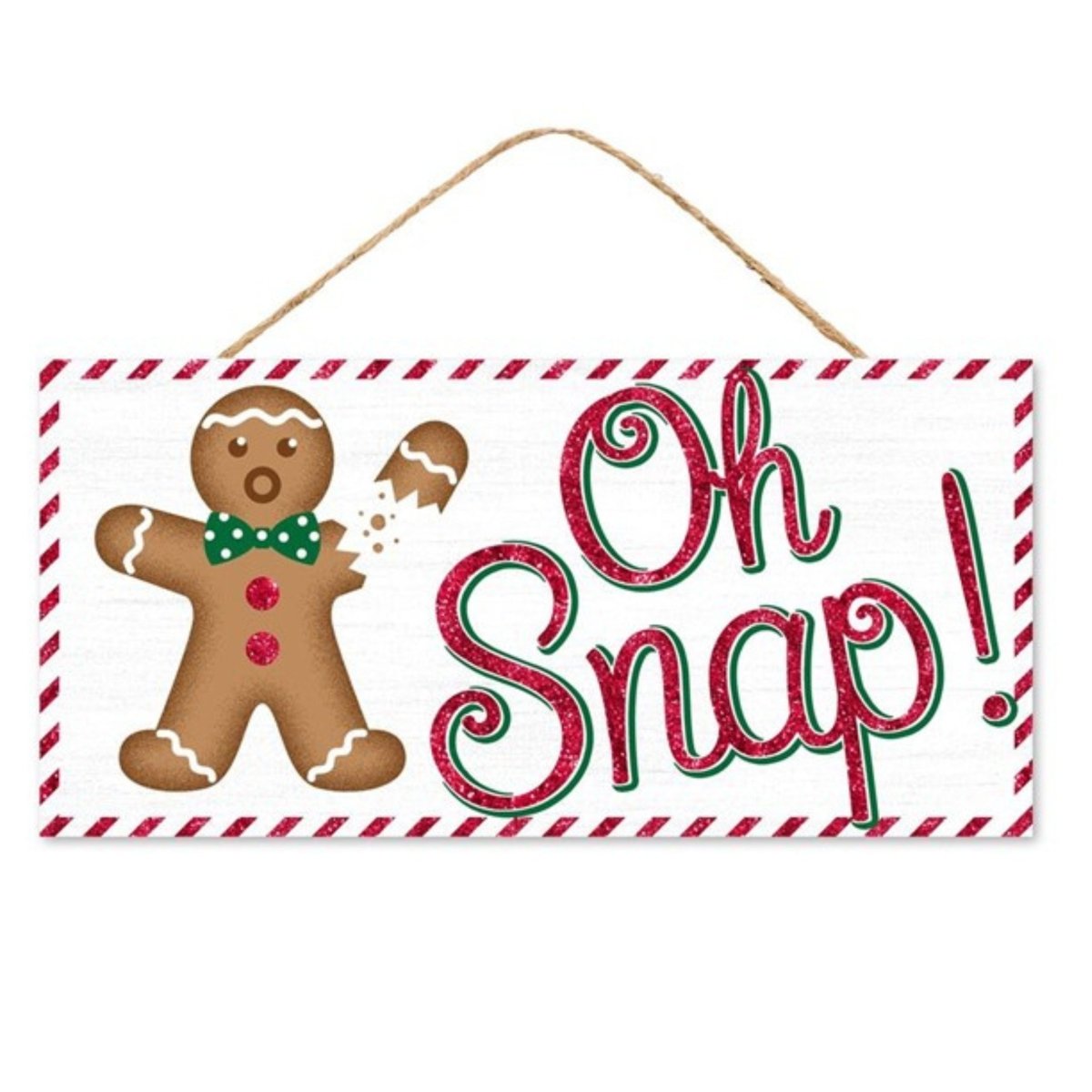 Shop For 12" Wooden Sign: Gingerbread Oh Snap