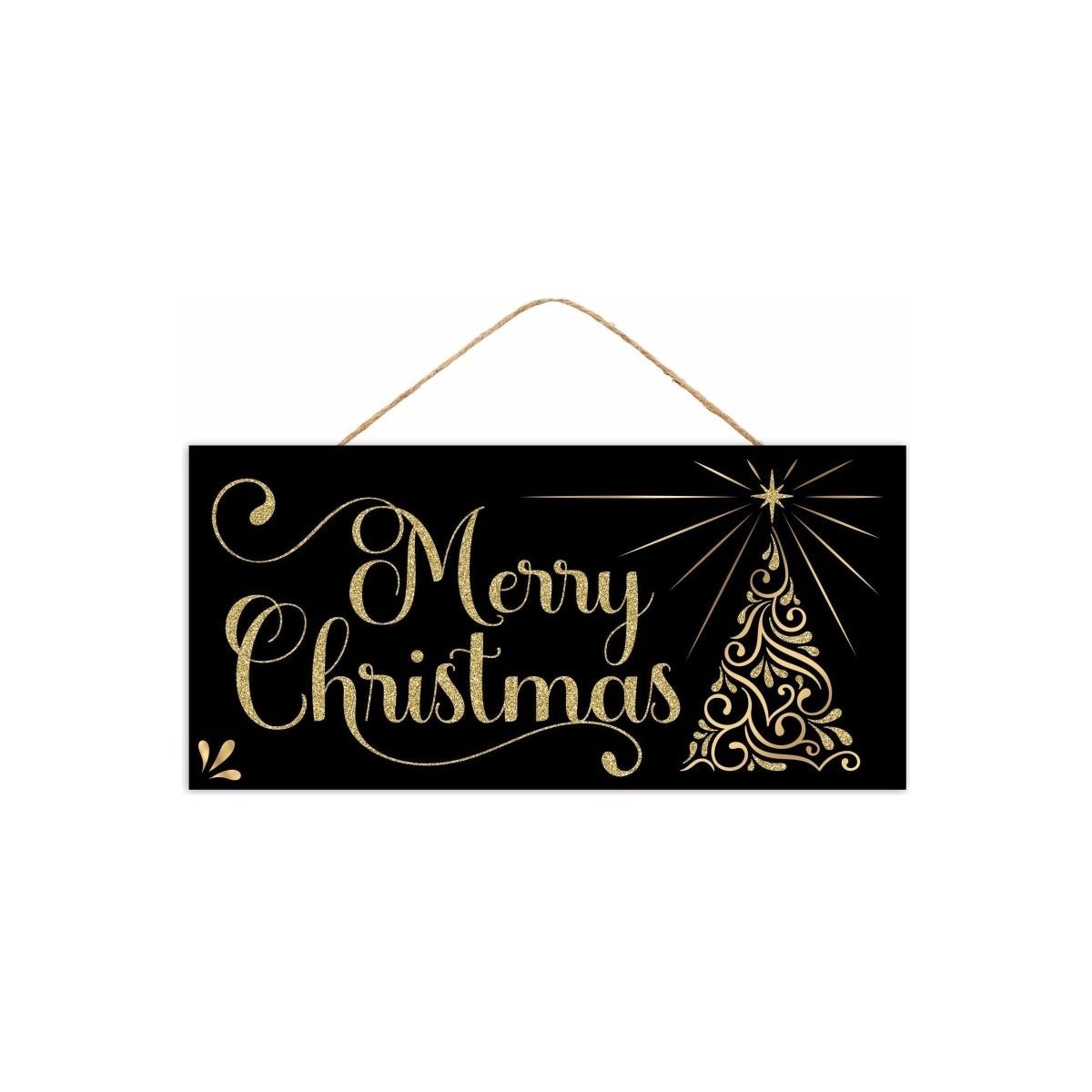Shop For 12" Wooden Sign: Glitter Christmas Swirl Tree