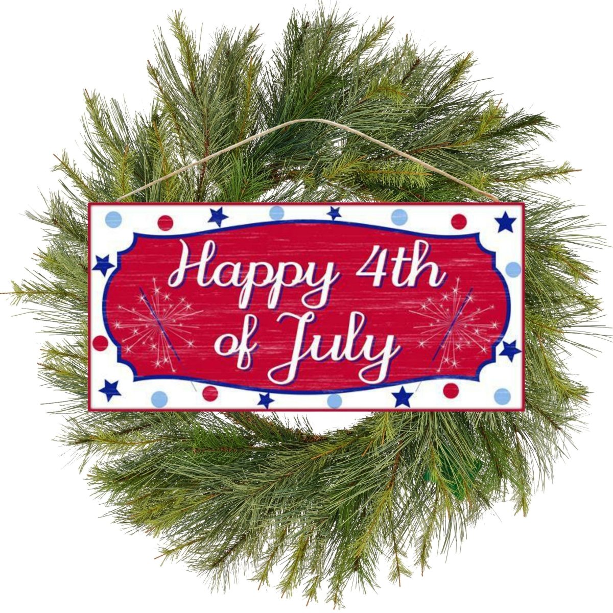 Shop For 12" Wooden Sign: Happy 4th of July