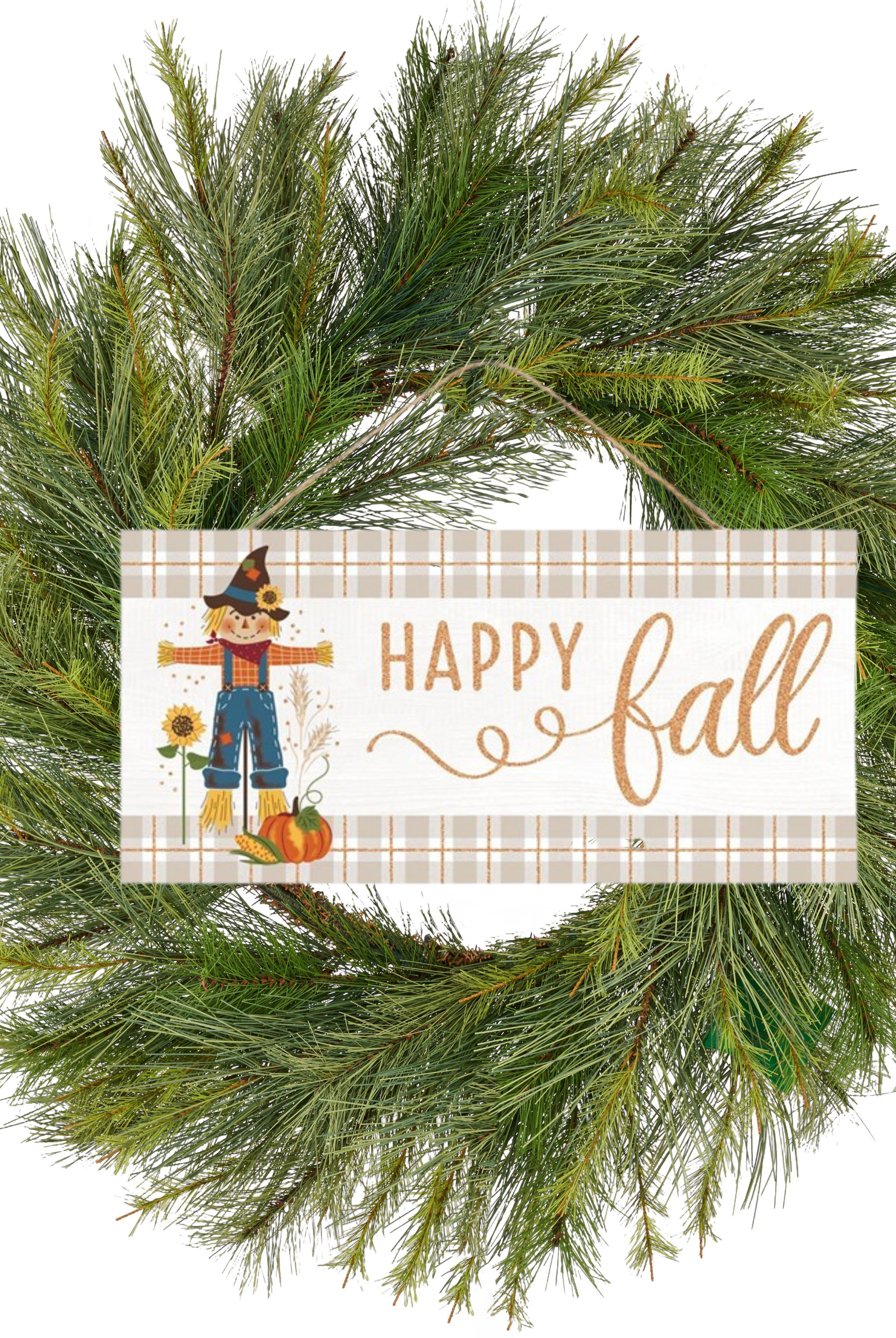 Shop For 12" Wooden Sign: Happy Fall Scarecrow