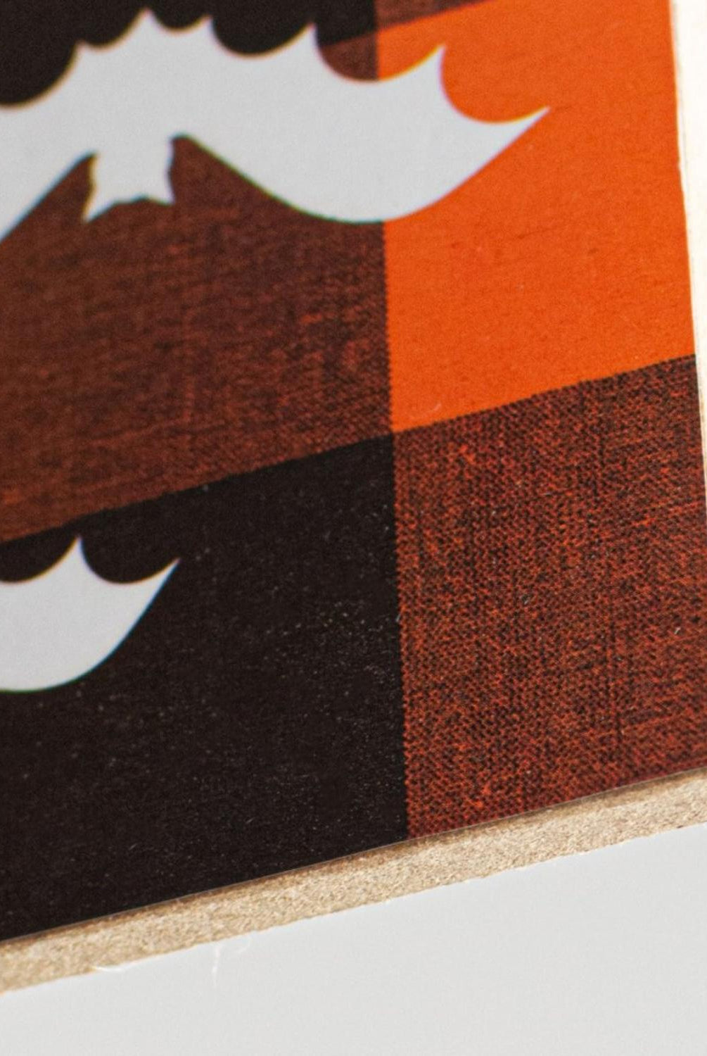 12" Wooden Sign: Happy Halloween Check