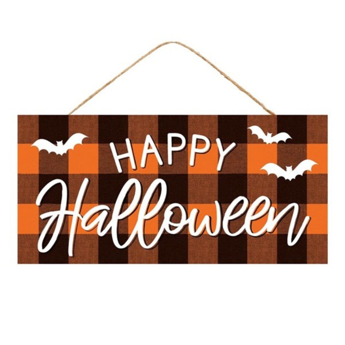 Shop For 12" Wooden Sign: Happy Halloween Check