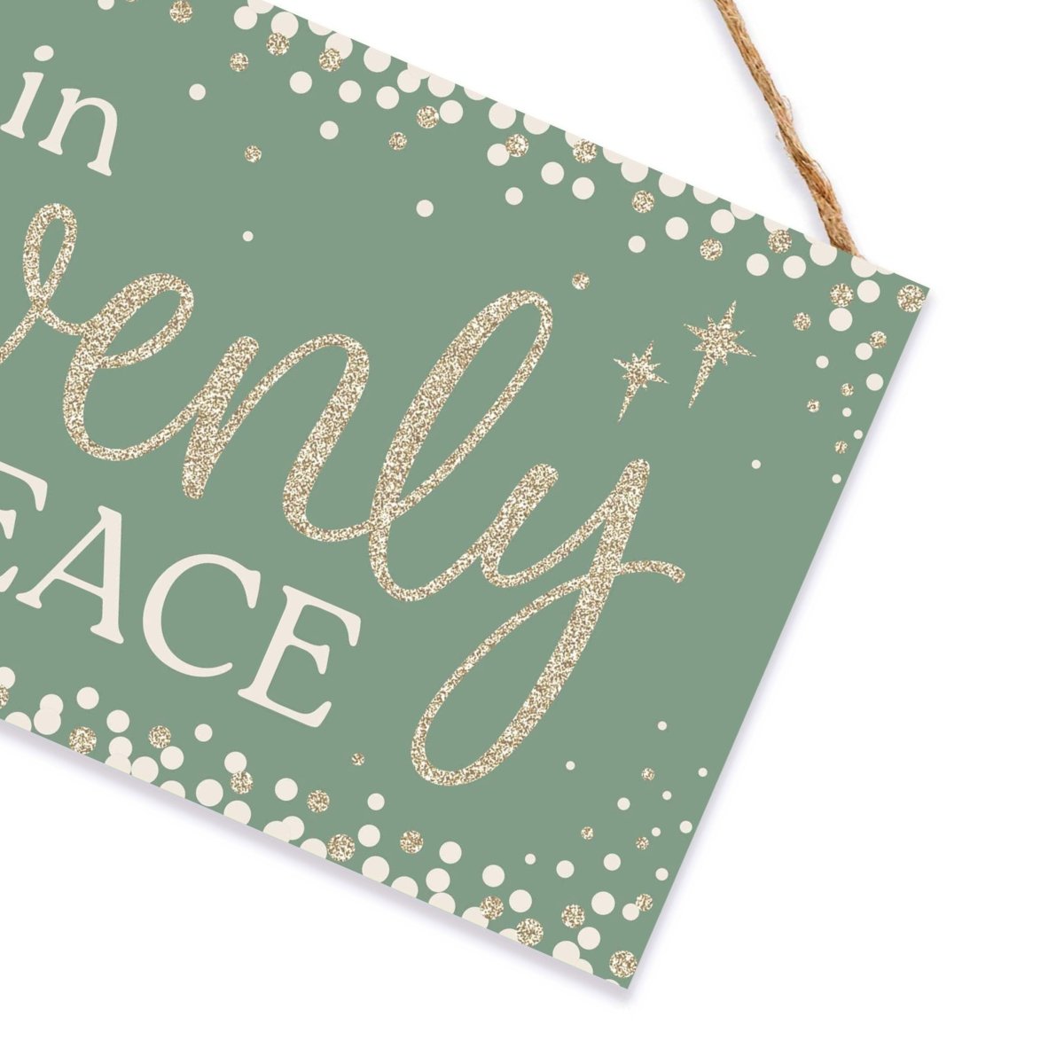 Shop For 12" Wooden Sign: Sleep In Peace Glitter