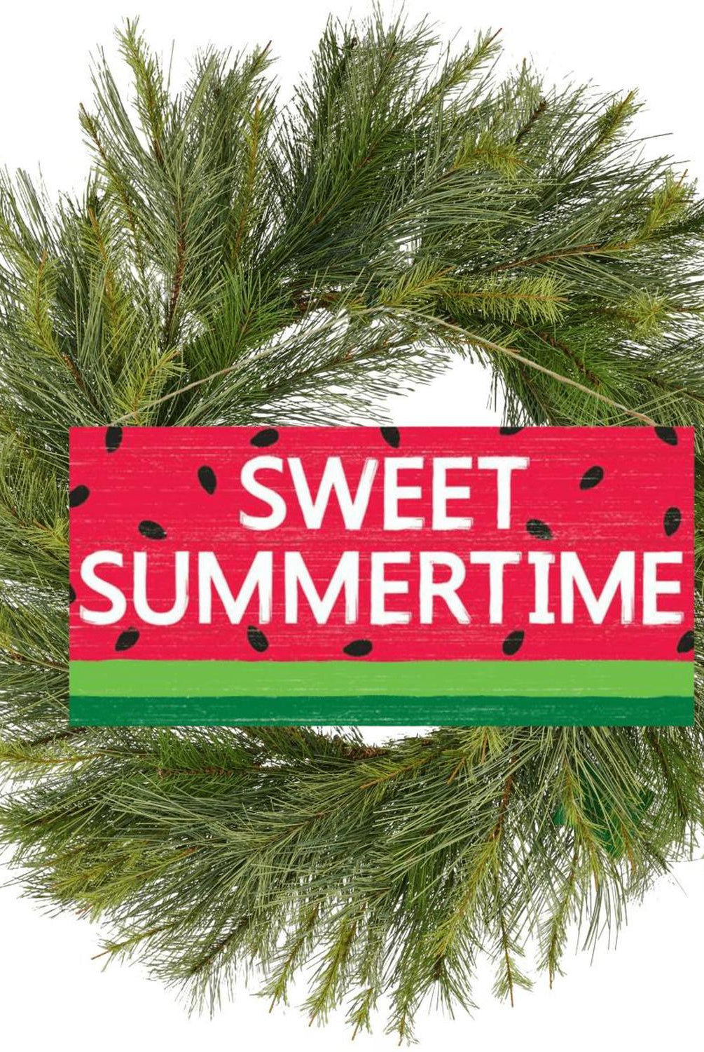 Shop For 12" Wooden Sign: Sweet Summertime/Watermelon