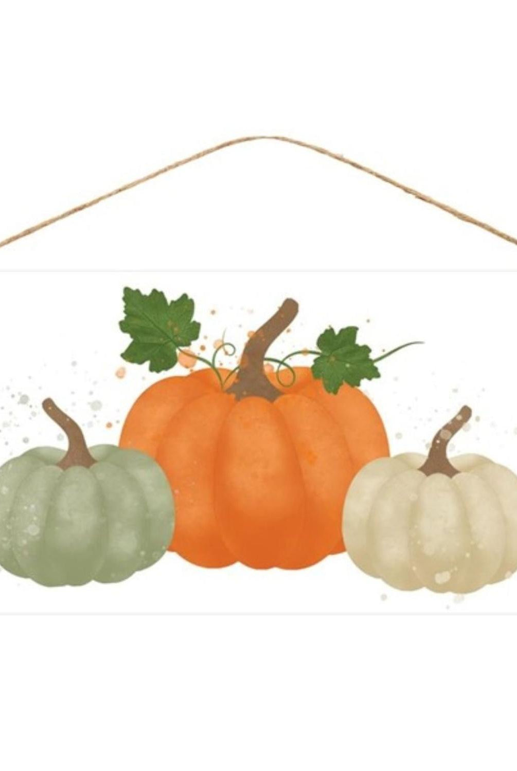 Shop For 12" Wooden Sign: Watercolor Pumpkins