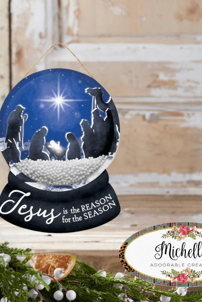 Shop For 12" Wooden Snow Globe Sign: Jesus Is The Reason