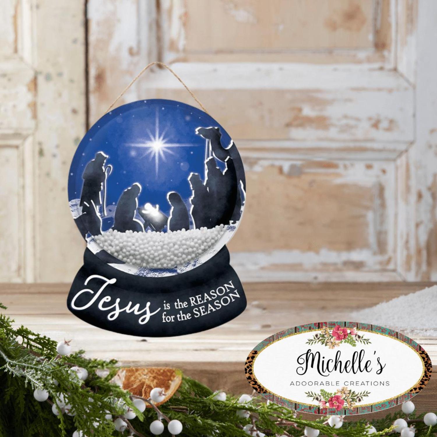 Shop For 12" Wooden Snow Globe Sign: Jesus Is The Reason