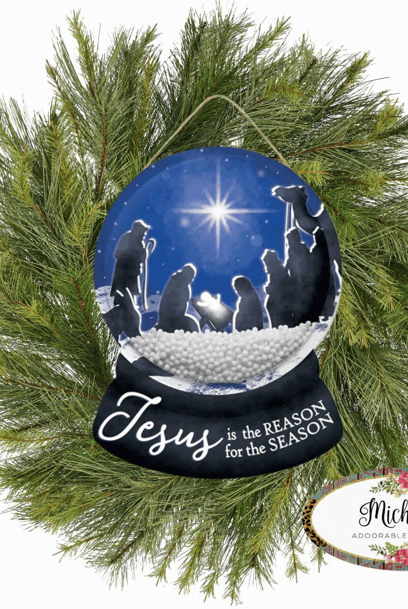 Shop For 12" Wooden Snow Globe Sign: Jesus Is The Reason