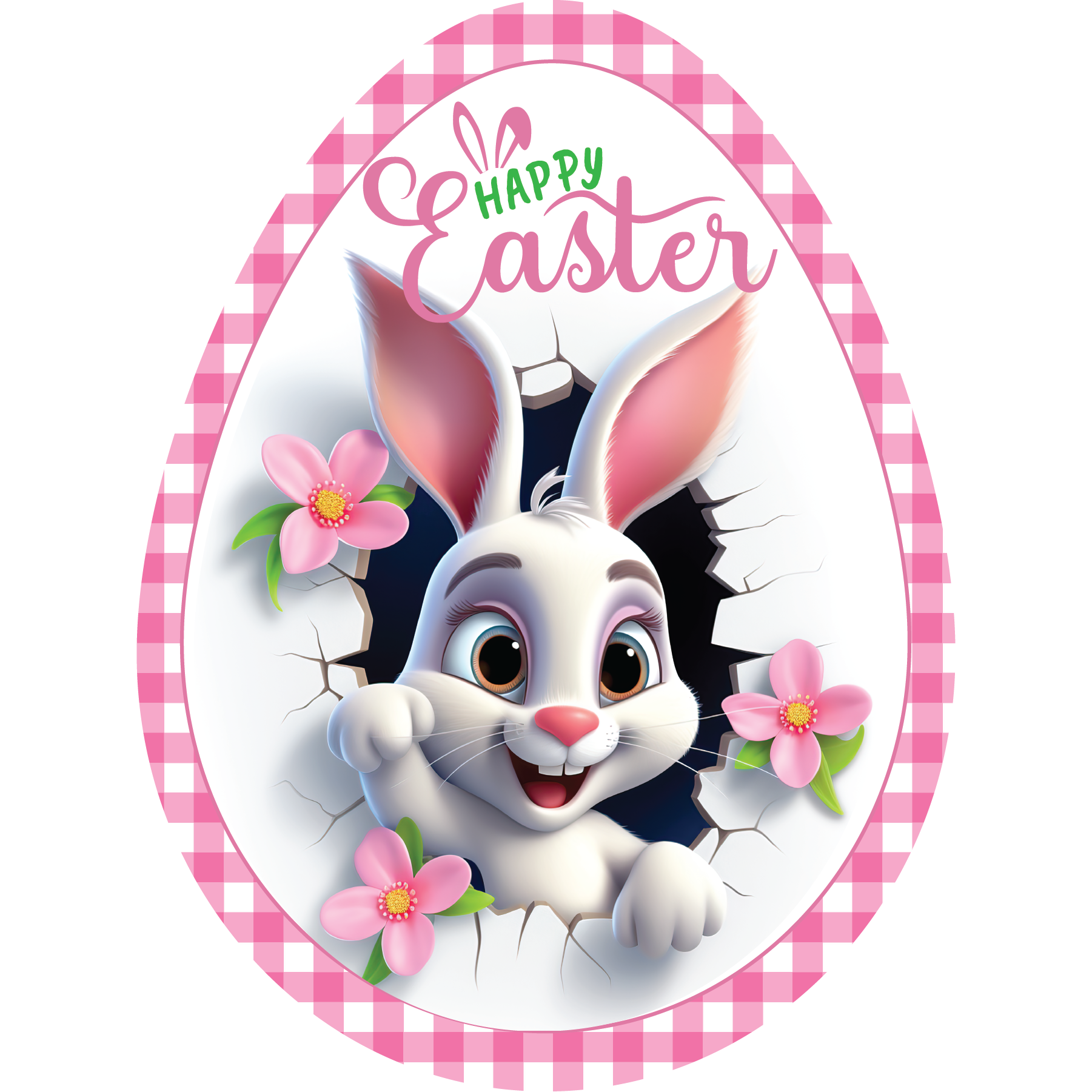 Shop For 12in Waterproof Sign: Happy Easter Bunny Egg