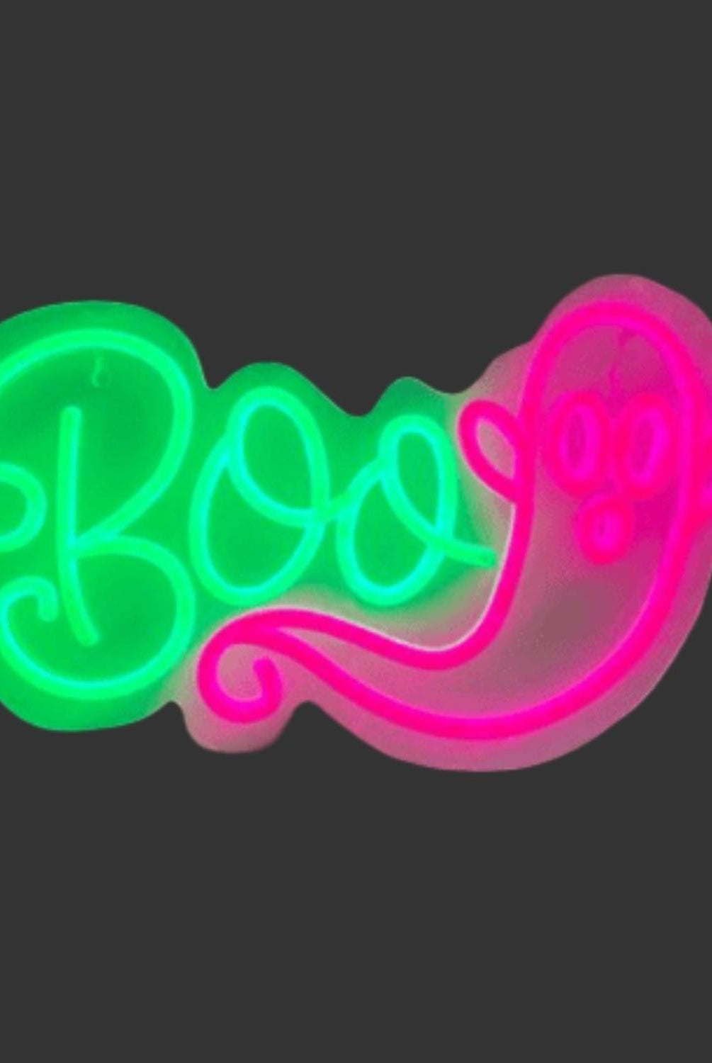 13" Boo Ghost Lighted Sign