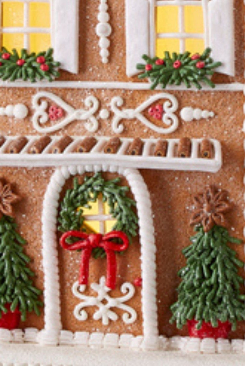 Shop For 13" Lighted Gingerbread House with Trees
