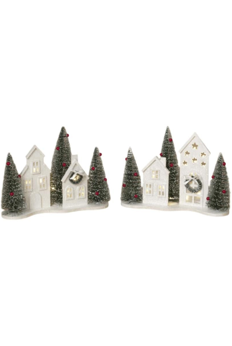 Shop For 13" White Lighted Holiday House