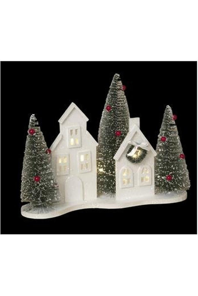Shop For 13" White Lighted Holiday House