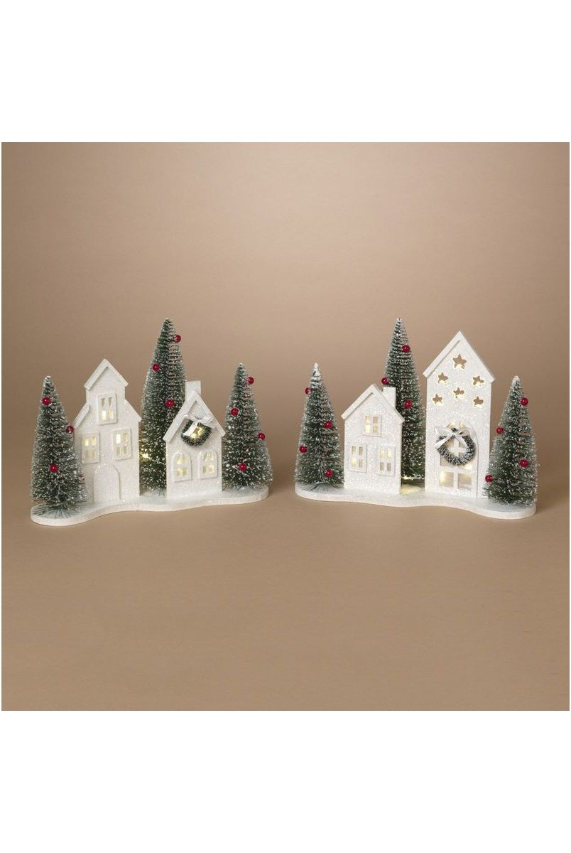 Shop For 13" White Lighted Holiday House