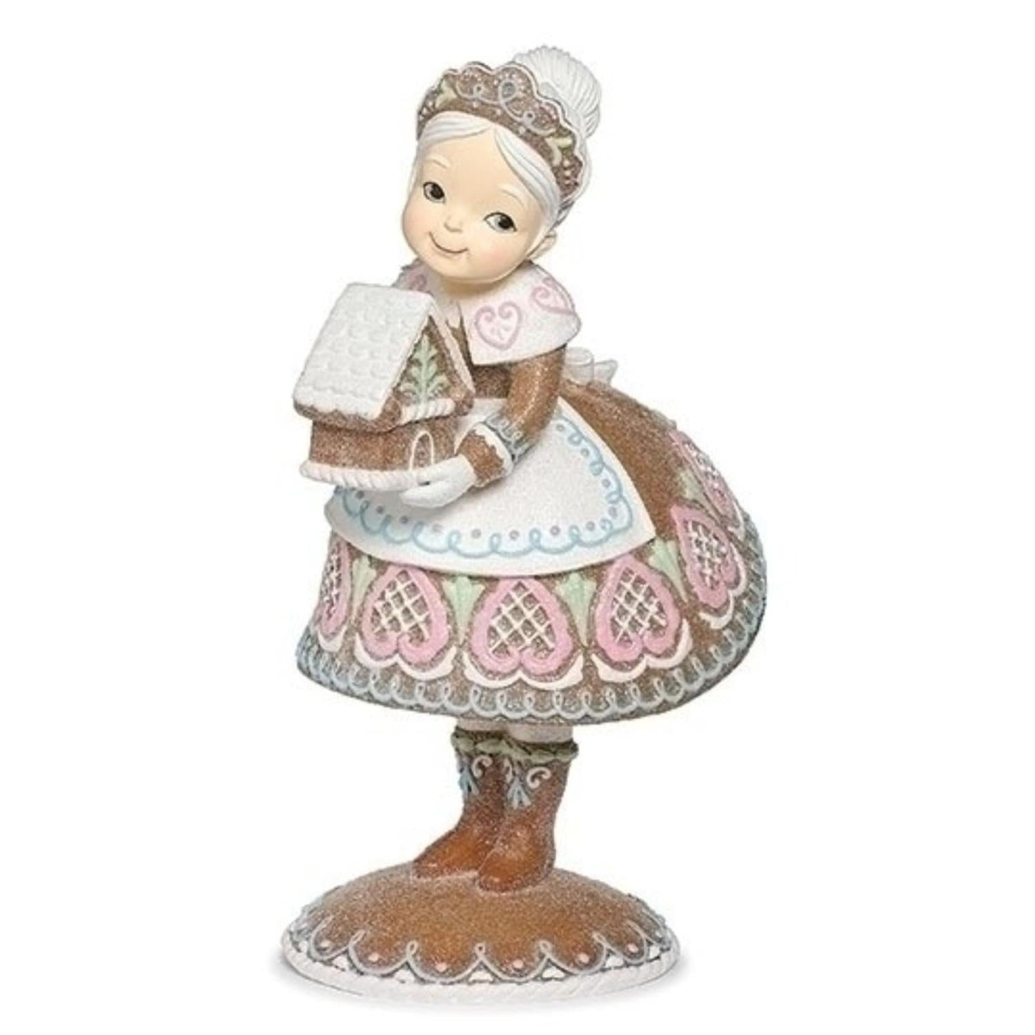 Shop For 13.25" Mrs. Claus Gingerbread Figure (Pink)
