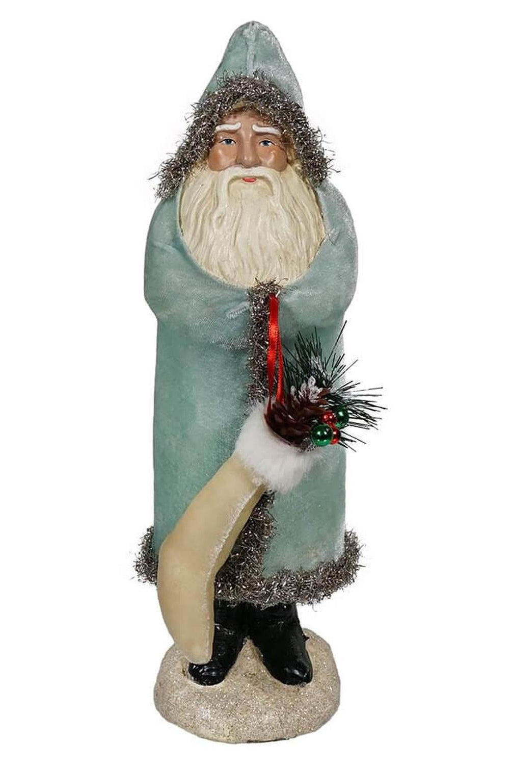13.25" Velvet Belsnickle Santa