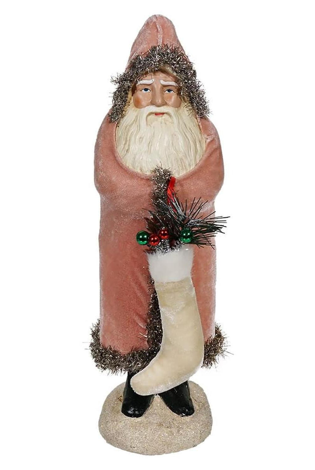 13.25" Velvet Belsnickle Santa