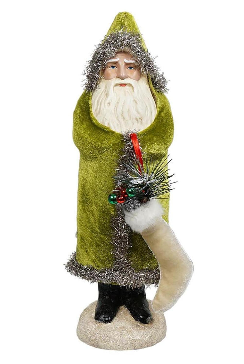 13.25" Velvet Belsnickle Santa
