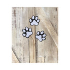 Shop For 13.5" Felt Paw Print Spray: Black/White at Michelle's aDOORable Creations