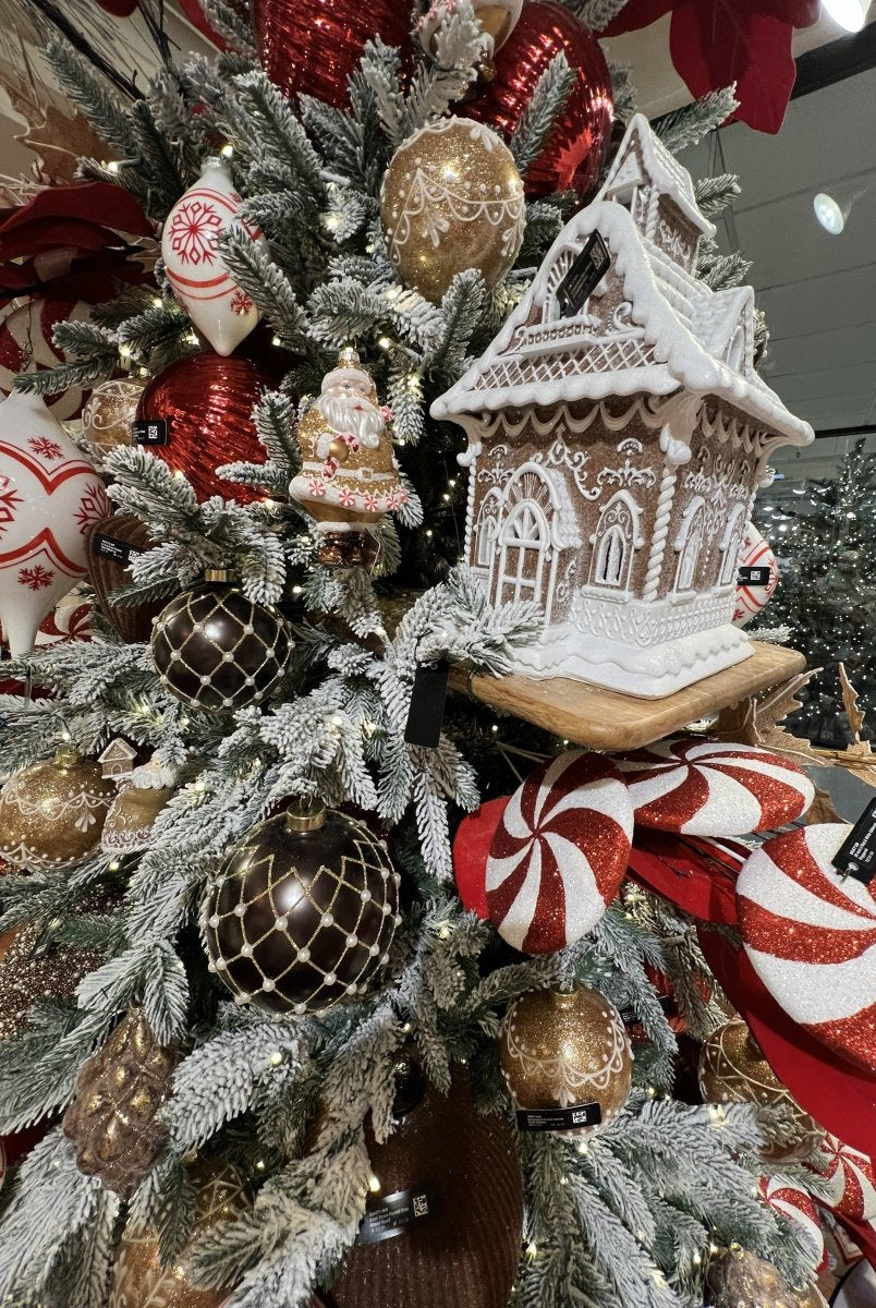 Shop For 13.5in Brown Glittered LED Gingerbread House