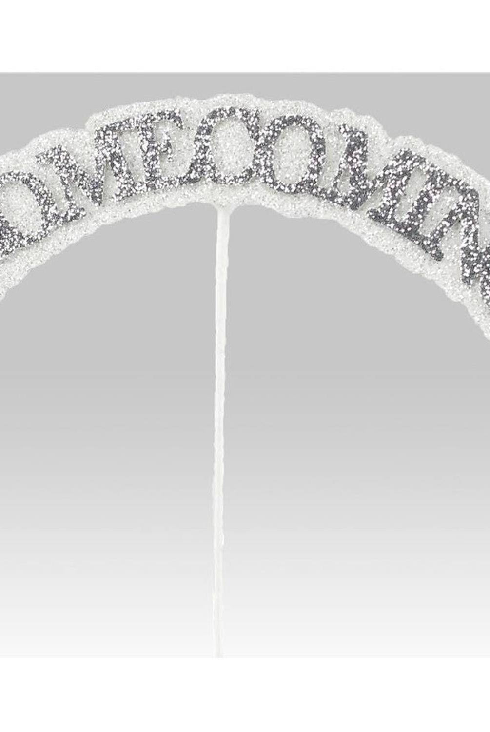 Shop For 13in Glitter Homecoming Pick: Silver