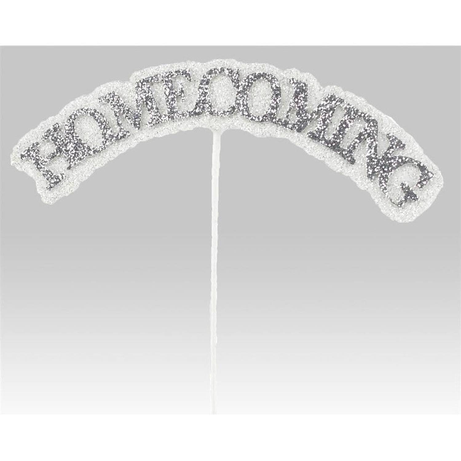 Shop For 13in Glitter Homecoming Pick: Silver