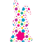 Shop For 13in Waterproof Sign: Floppy Ear Polka Dot Bunny