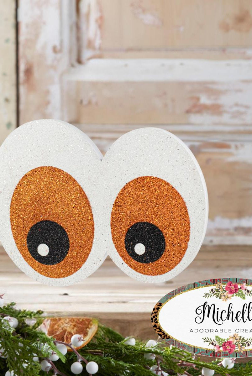 Shop For 14" Glitter Eyeballs Ornament Hanger: Orange
